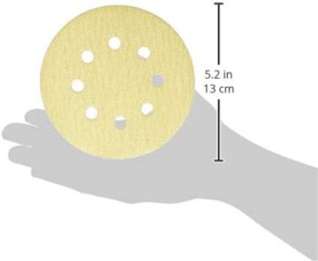 Bosch 5"(125mm) Dia 8Hole Hook & Loop Sanding Paper/Disc For Sander/Polishing Applications With 11 in 1 Pocket Multitool (5"(125mm) x80Grit, 10) - Image 3