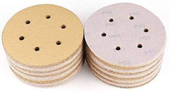 Bosch 6"(150mm) Dia 6Hole Hook & Loop Sanding Paper/Disc For Sander/Polishing Applications With 11 in 1 Pocket Multitool (6"(150mm) x320Grit, 10) - Image 3
