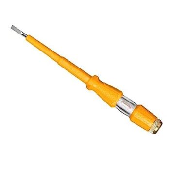 INGCO Test Pencil HSDT1908 test pencil Screwdriver Tester with Neon Bulb test voltage 100-500V AC Voltage electrical Lineman Tester size 4x190mm