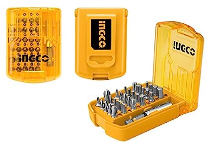 INGCO POWER TOOLS AND HAND TOOLS AKSD08301 Screwdriver Bits Set – Silver, 30 Pieces, Standard