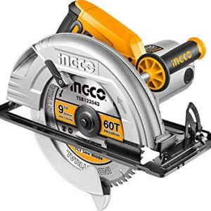 INGCO POWERTOOLS & HANDTOOLS Corded Electric 1600W Circular Saw and 185 mm Blade with Extra Carbon Brushes