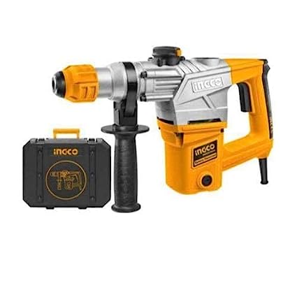 Ingco Rotary Hammer Drilling Machine (7 kilograms 10 g), RH10508 |1050W |4000bpm | 900 RPM | Metal New Innovative Industrial Rotary Hammer Cum, Professional rotary hammer drill machine, Yellow - Image 2