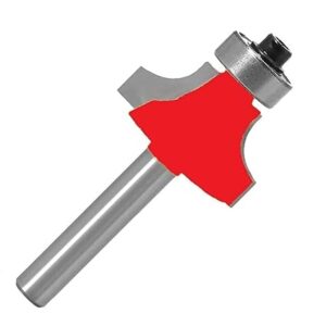 KROST 29mm Corner Round Carbide Wood Working Straight Shank Trimmer Router Bit With updated Carbide. Great for trim shelf edging, veneer or laminates (TS-3A)
