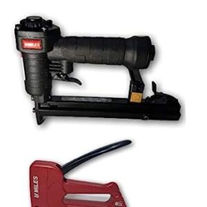 Miles Exciting Combo Ms 80-16N Pnuematic Stapler, Air Stapler With Tp-10 Stapler,Tacker.