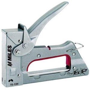 Miles Ts-13 H Stainless Steel Gun Tacker with Lock Down Handle For Easy Storage (Multicolour)