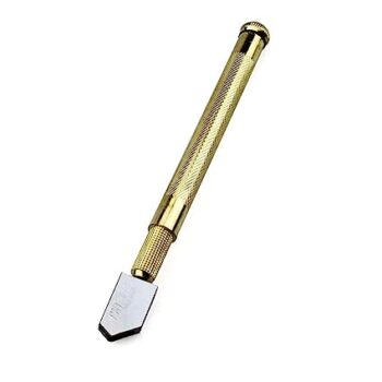 Crevizon Design Glass Cutter Automatic Oil Drop & Oil Feed Heavy Body for Cutting Mosaic Tiles Mirror Glass Bottle (Random Colour)