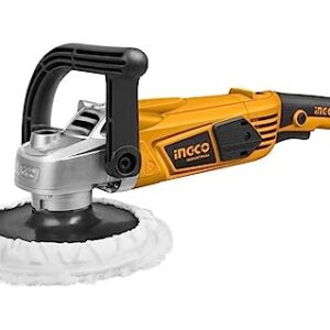 INGCO AP14008 POWERTOOLS & HANDTOOLS 1400 W 180mm Dia Metal Angle Polisher with polishing pad and polishing Bonnet (1 Pc)