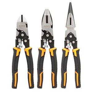 Dewalt Pliers Set Diagonal 3 Piece Chrome Vandm