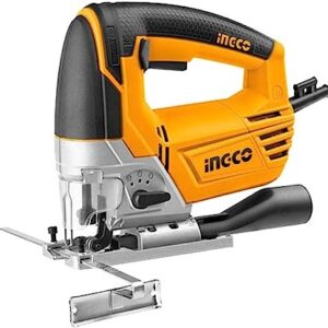 INGCO Jig Saw, 800W Variable Speed Jigsaw, Corded Jig Saw with 4 Step Pendulum Function Electric Jigsaw With Guide Scale, 3000rpm | Wood 100mm | Steel 10mm, Professional Jigsaw with 5pcs Saw Blade
