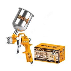 INGCO HCG0115 Aluminum Heavy Duty Caulking Silicone Injection Cartridges Glue Gun 380MM(15″), Silver