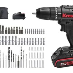 KROST PRO 21V/37V Cordless Hammer Drill Machine with Dual Batteries And Fast Charger