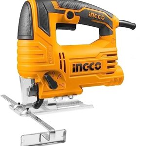 Ingco JS57028 JS57028 Jig Saw with 3 Blades and Variable Speeds- Yellow and Black (1 Set)
