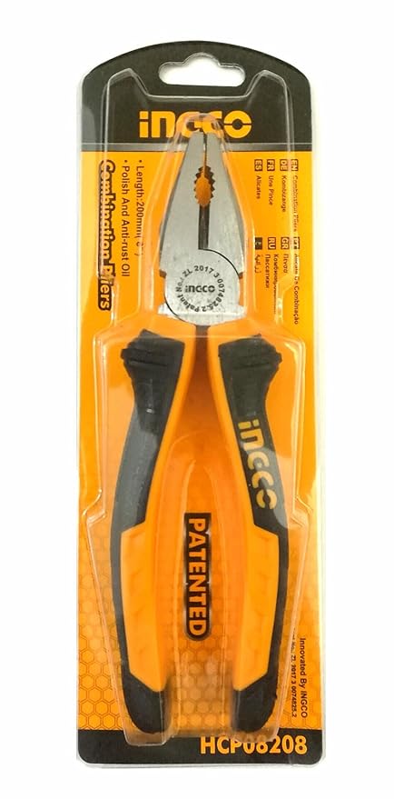 INGCO HCP08208 Combination Pliers HCP08208 | 8?/200mm (1 Set)