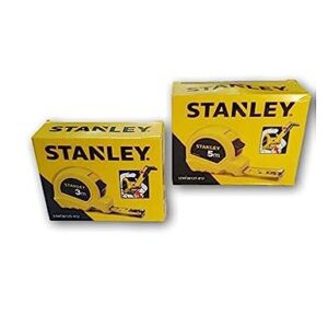 Stanley 3 Meter And 5 Meter Measuring Tape, 5 Piece Each, Yellow