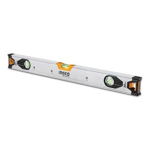 INGCO Spirit Level with 3 Pcs powerful Magnet, 60cm, Double Side Milled, 0.5mm/m Accurate, with Fluorescent Amplification Blisters for Home Renovation (Shock-Resistant)