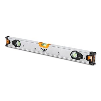 INGCO Spirit Level with 3 Pcs powerful Magnet, 60cm, Double Side Milled, 0.5mm/m Accurate, with Fluorescent Amplification Blisters for Home Renovation (Shock-Resistant) - Image 2
