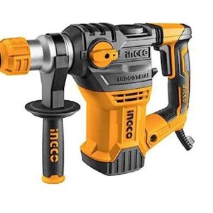 Ingco PATENTED 1200W POWER ELECTRIC SDS MAX CHUCK SYSTEM ROTARY HAMMER WITH 2 PCS OF DRILLS AND 2 PCS OF CHISELS