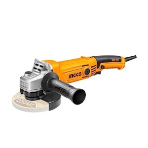 INGCO Angle Grinder, 1010W | 12000rpm | 125mm | M14 Professional Grinder with 1pcs Auxiliary Handle, Power Grinder