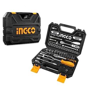 Ingco Socket Set 25Pcs 1/2", Tool Kit Tool Kit for Home Use Spanner Wrench Set