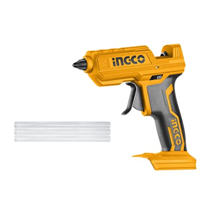 INGCO 20V Cordless Glue Gun, Battery & Charger not Included, 15-18g/min | 11.2mm Glue stick diameter | 60s Heat-up time Mini Hot Glue Gun With 3 pcs Glue Sticks for Crafts DIY Arts Home Quick Repairs - Image 2