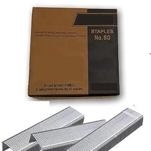 KROST Miles 80 Series Staple Pin For Pneumatic/Air 8016Model Stapler (80-14mm(10000 pin+ Stencil)))