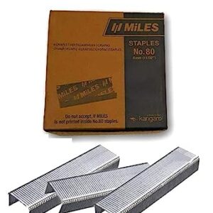 Miles 80 Series Staple Pin for Pneumatic/Air 8016Model Stapler (80-9mm(8000 Pin+Stencil))