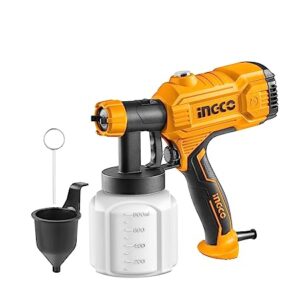 INGCO Spray Gun, Electric Spray Gun 800ml | 50DIN-s | 1.5mm Copper Nozzle | 380 Ml/min Paint Sprayer, Corded Painting Machine Suitable for Base Coat Spray Gun for Auto Paint