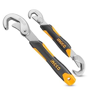 Ingco HBWS110808 BENT WRENCH Metal Multi-Function Portable Universal Wrench Set.