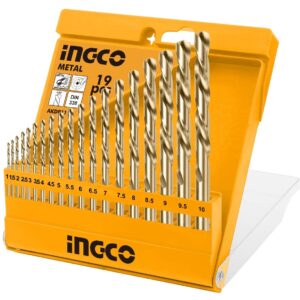 Ingco 19PCS HSS Twist Drill Bits Set (AKDB1195)