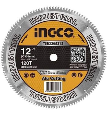 Ingco TCT Saw Blade 12" For Aluminum TSB3305212 305mm, Suitable for mitre chopsaw cutoff saw