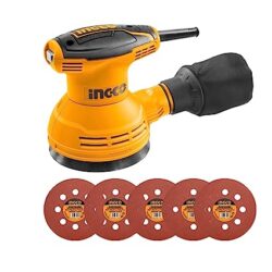 BLACK+DECKER KA400 220W 1/4” Corded Single-Speed Sheet Sander with 16000 Orbits/minute for Paint, Varnish, Cleaning Glass, Removing Rust & Sanding in Tight Spaces, 1 Year Warranty, ORANGE & BLACK