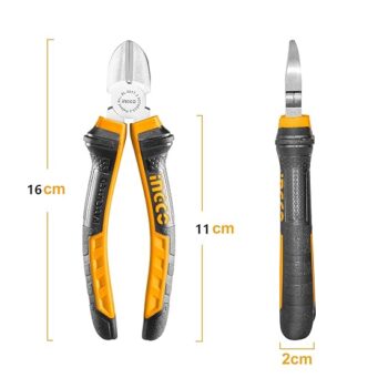 Ingco Diagonal Cutting Pliers, Anti-Rust Diagonal Cutting Pliers 6"/160mm