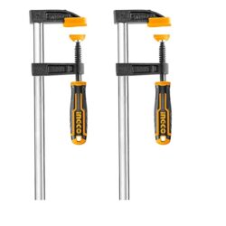 INGCO G-Clamp, 4″/100mm Heavy Duty G-Clamp, Body Malleable Cast iron T-shaped Tread, Clamps for DIY Carpentry Woodwork Building