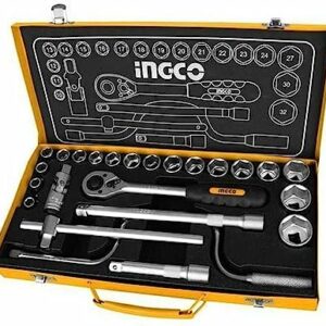 INGCO HKTS12251 Socket Set 25Pcs 1/2″, Tool Kit Tool Kit for Home Use