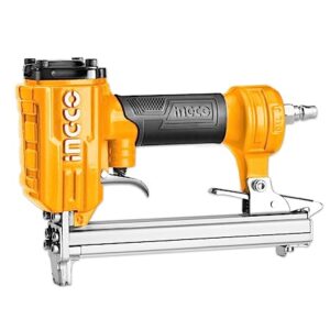 INGCO Air Stapler, Pneumatic Staple Gun(NOT Include Stapler Nails), 20 Gauge Staple Gun, 6-13mm Staple Size, Professional Stapler for Wood, Upholstery, Carpet, Wire Fencing
