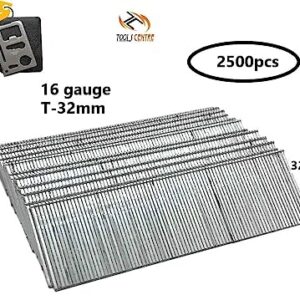 Miles 16 Gauge Brad Nails T-32mm (2500pcs) with Free 11 in 1 Multitool
