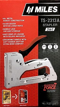 Miles Ts-2313A Gun Tacker with Staple Pins Combo – Multicolour