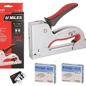Miles All New TS-2380A Gun Tacker, Staple Gun With Free 23/13 (2000pcs) Staples.