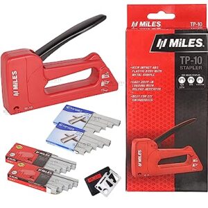 Miles TP-10 Gun Tacker, Sofa Stapler with 23/8 (2000pcs) , 23/10 (2000pcs) Staples.