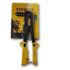 Stanley Non Slip 10″ Riveter Nail Gun with Nose Pieces and Auto Knife Cutter (3/32″, 1/8″, 5/32″, 3/16″)