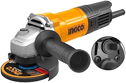 INGCO AG90028 Angle Grinder 900W 100 mm/ 4″ (Heavy duty) No-Load Speed 12000rpm spindle thread 10M (1 Set)