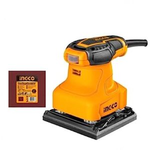 BLACK+DECKER KA400 1/4” 220W Sheet Sander & BLACK + DECKER G720 Small Angle Grinder Machine (Corded) for Grinding, Polishing and Cutting, 820 Watts, 4 inch (100mm) (Red & Black)