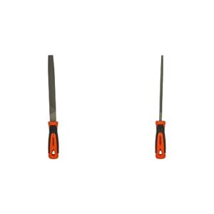 BLACK+DECKER Steel 200mm 2nd Cut Flat File With BLACK+DECKER Steel 200mm 2nd Cut Round File