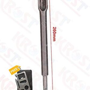 Krost™ SDS Plus Piping Groove Gouge Chisel 20mm x 260mm for Rotary Hammer.
