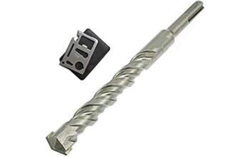 Krost SDS-Shank Hammer/Masonary Drill Bits for Concrete Application with 11 in 1 Pocket MultiTool (25x340x400mm, 2)