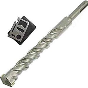 Krost SDS-Shank Hammer/Masonary Drill Bits for Concrete Application with 11 in 1 Pocket MultiTool (16x940x1000mm, 2)