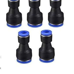 Krost Unequal Push Union Connector to Connect Tube Fitting O.D 6mm-12mm (5pcs)