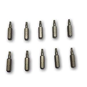 KROST Power Torx Bits, T20, Pack of 10, Black
