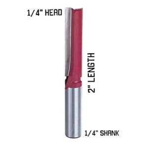 KROST Metal Wood Working Straight Shank Trimmer Router Bit (1/4″ x 1/4″)