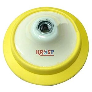 KROST Flexible Deep Backing Pad With Hook And Loop Electric Polisher | Sanding | Polishing (5″ Flexible Polish Pad)